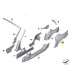 گلگیر عقب سمت چپ بی ام و Z4 سال های 2008 تا 2016 (اورجینال) - 41007225123 بی-ام-و - 2