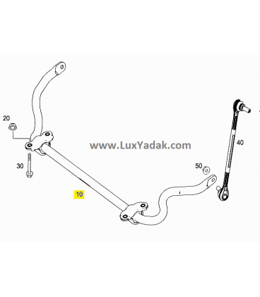 میل تعادل جلو مرسدس بنز کلاس C سال های 2008 تا 2014 (اورجینال) - A2043230765 مرسدس-بنز - 2