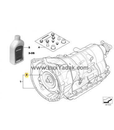 تورک کانوِرتِر (مبدل گشتاور) گیربکس بی ام و سال های 2006 تا 2010 (اورجینال) - 24407588736 بی-ام-و - 2