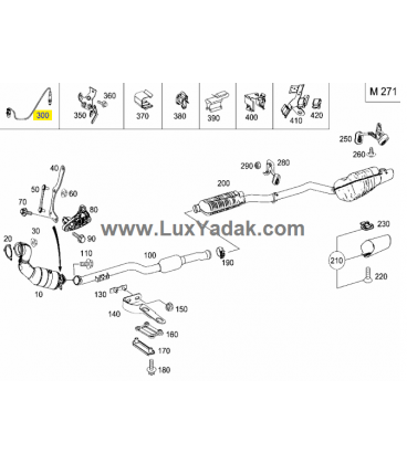 سنسور اکسیژن مرسدس بنز کلاس E سال های 2008 تا 2014 (اورجینال) - A0065422718 مرسدس-بنز - 2