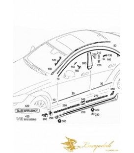 زه درب سمت چپ cls 550 سال های 2012 تا 2017 (اورجینال) - 2186902362 مرسدس-بنز - 1