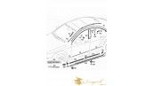 زه درب سمت چپ cls 550 سال های 2012 تا 2017 (اورجینال) - 2186902362