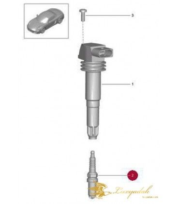 شمع موتور پورشه باکستر سال های 2005 تا 2012 (بوش) - 99917015190 Bosch-بوش - 2